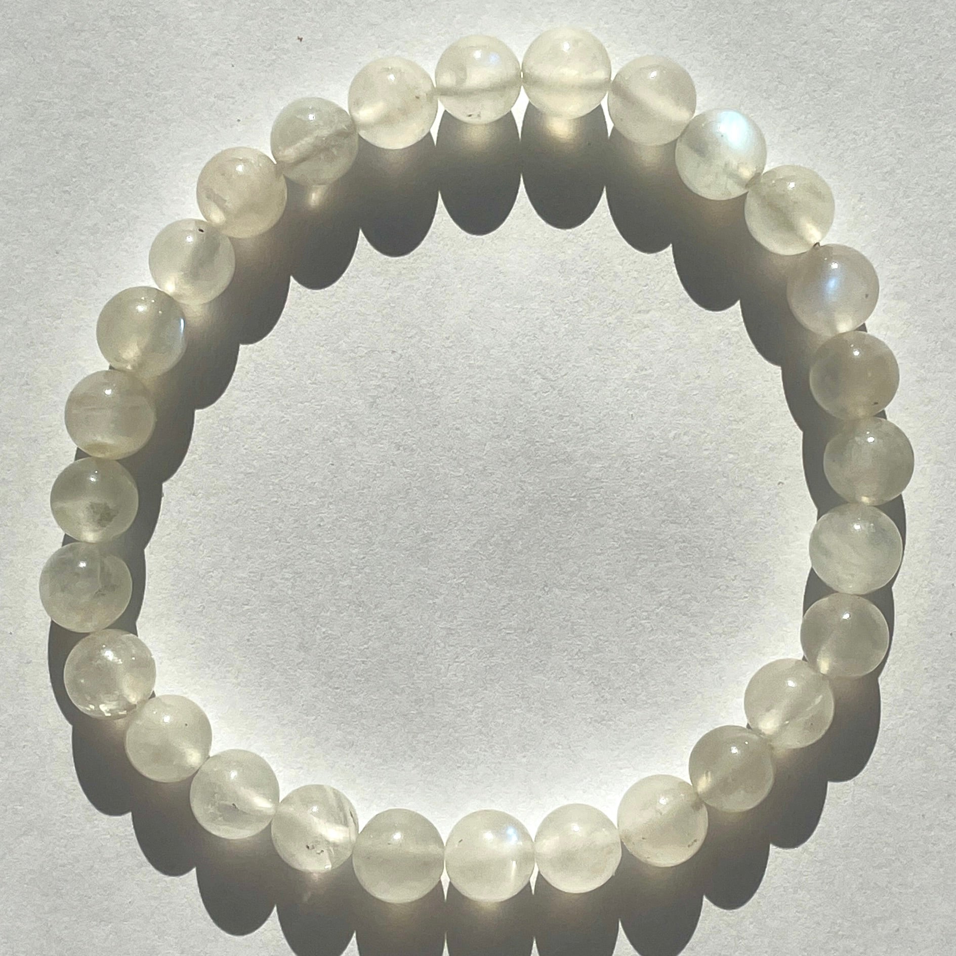 Rainbow Moonstone Beads Bracelet 6mm Rainbow Moonstone Beads Bracelet 6mm